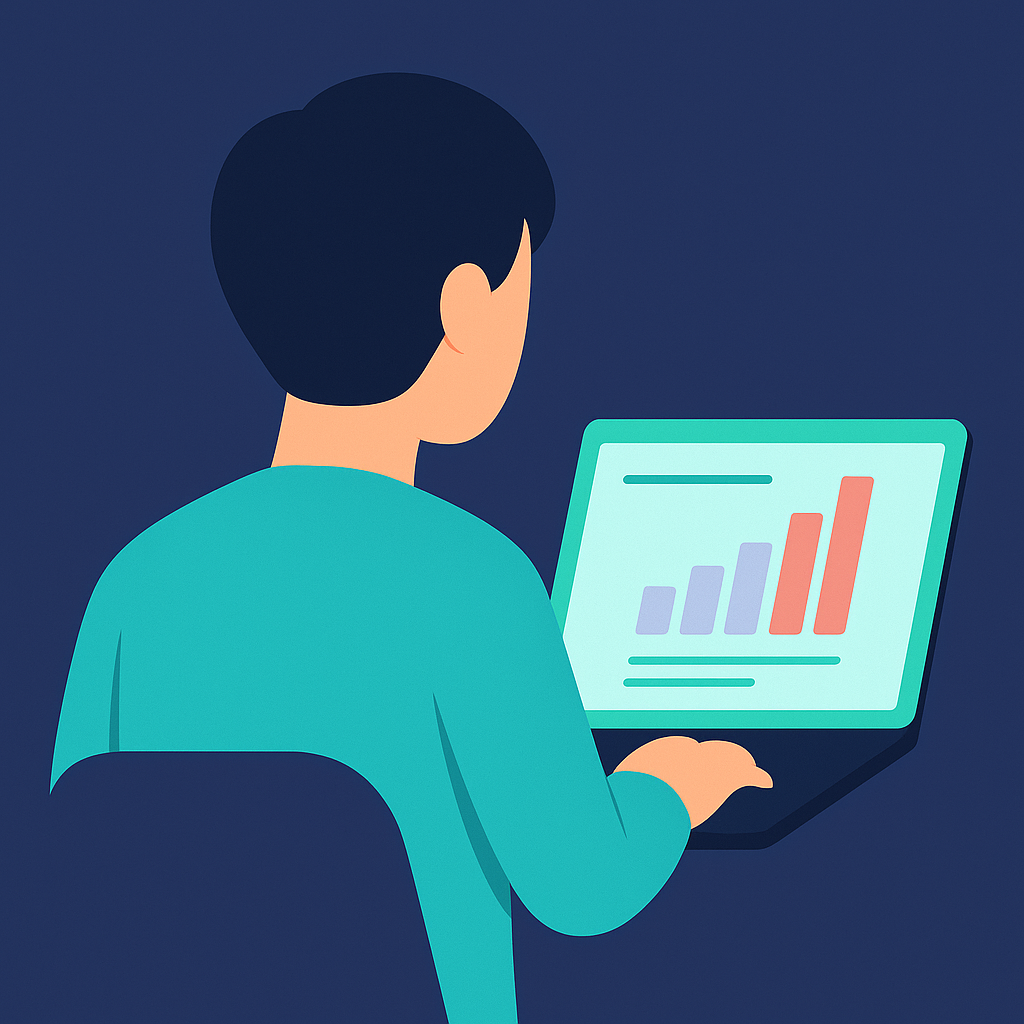 Persona usando ordenador