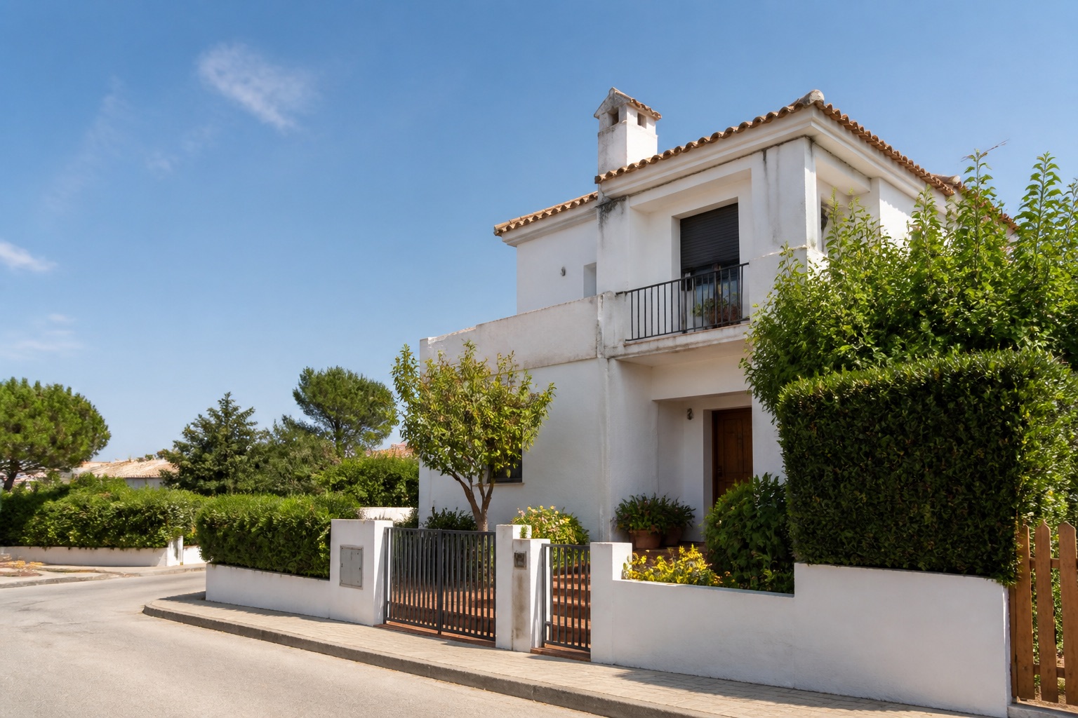 Casa familiar en una zona residencial española